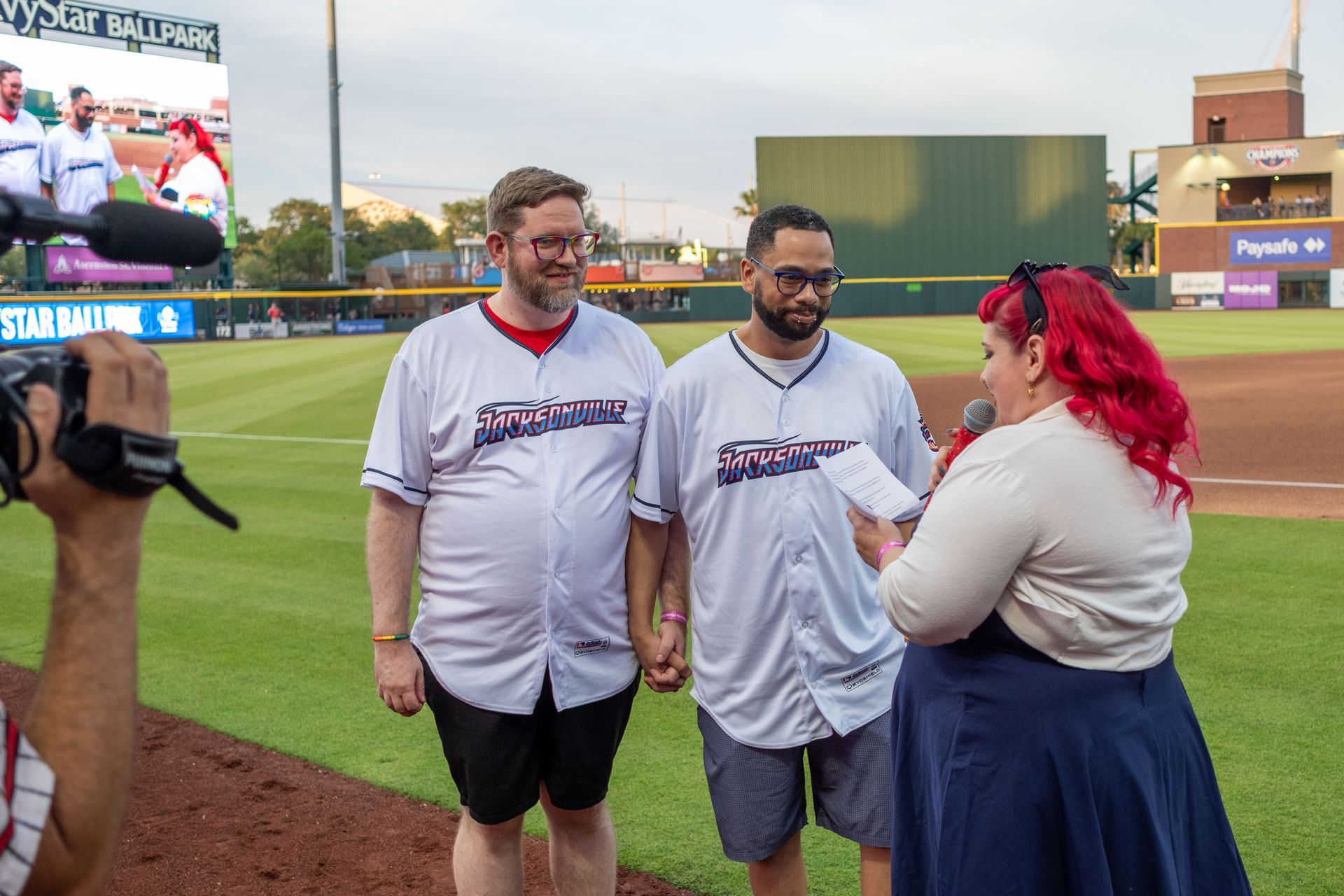 On-field wedding On-field wedding
